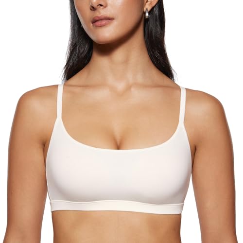 Image of INLYRIC Women's Inbarely Bralettes Cami Bras No Underwire Wireless Seamless Unlined Comfort Sports Bra