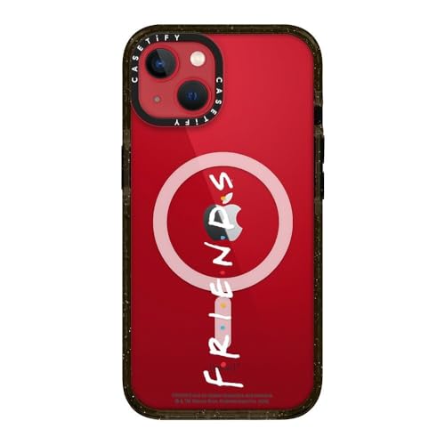 Coque iPhone 13 CASETiFY antichute Friends Magsafe noire transparente - 6