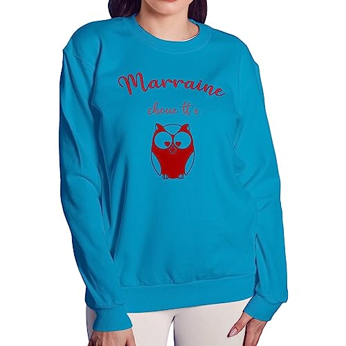 Sweatshirt Marraine Chouette en molleton premium douceur douceur - 3