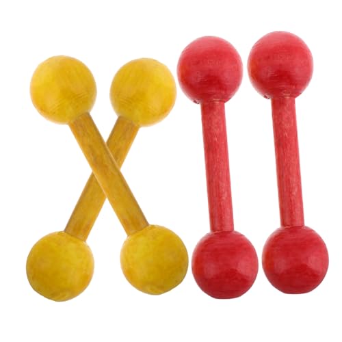 POPETPOP 4 Mancuernas De Madera Para Equipo De Gimnasio Para El Hogar Equipo De Fitness Para Pesas Pequeñas Equipo De Gimnasio Para El Hogar Equipo De Fitness Para En Interiores