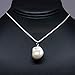 Small Freshwater Baroque Pearl Handmade Pendant Necklace 18” Sterling Silver Chain