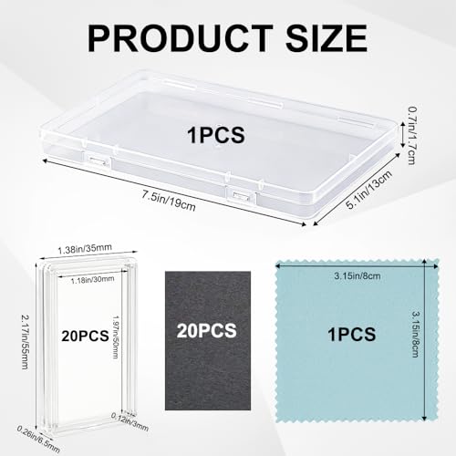 Estuche acrílico para 20 barras de plata de 1 oz con caja miniatura 2