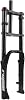 20 Inch Fat Fork 4.0" Tire Disc Brake Travel 140mm MTB Bike Air Suspension Fork 1-18" DH Rebound Adjustment QR Electric Bicycle Front Fork 9x135mm
