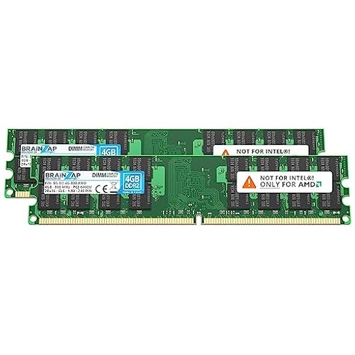 BRAINZAP Memorycity PC2-6400U 2Rx16 - Memoria RAM DDR2 (8 GB, 800 MHz, 1,8 V, CL6, 2 módulos de 4 GB) | Ya disponible en tu tienda friki favorita! En mundofriki.es!