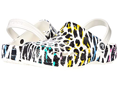 Crocs Baya Graphic Tie-Dye Clog (Toddler/Little Kid) White/Leopard 10 Toddler M #TOP5