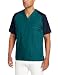 WonderWink Men's Raglan Color Block 5 Pocket Scrub Top, Green, X-Large