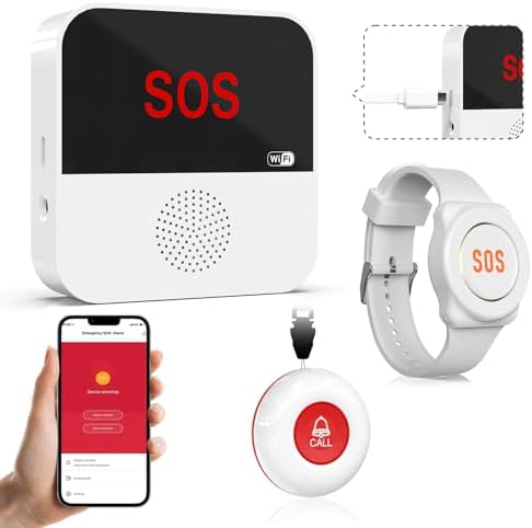 ChunHee Bouton d'appel d'urgence pour Personnes âgées avec WiFi S...