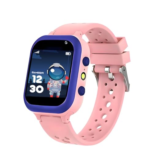Image of GameSir Q15 Kids Smart Watch - 1.44 inch TFT Display | 3G /4G SIM Support | GPS Tracking & Two-Way Calling | Water Rasistence| Learning & Gaming Apps Smartwatch for Boys & Girls-(Pink)