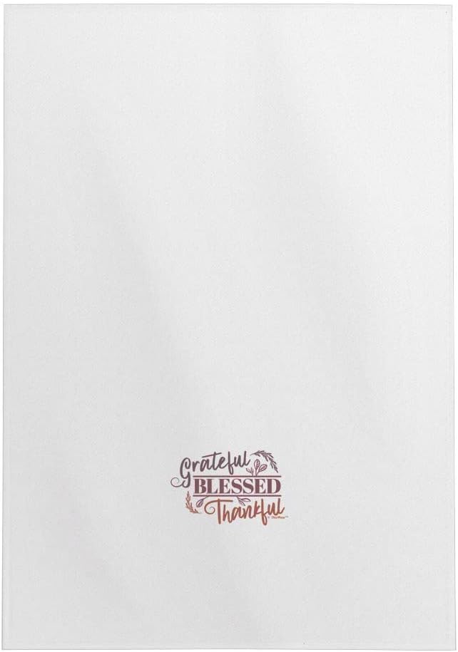Thanksgiving Party Decorations Grateful Blessed Thankful Fall Theme Word Art 2 Pack Decorative Kitchen Tea Towels White