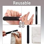 20 Pack 100/180 Grit Nail Files, Black Professional Reusable Emery Boards Nail File, Manicure Tool Suitable for Both Acrylic and Natural Nails - Image 4