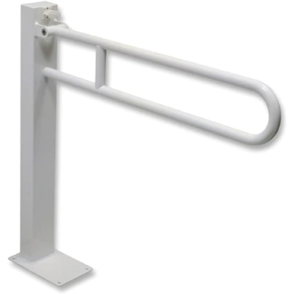 BARRA DI SOSTEGNO RIBALTABILE MODELLO A COLONNA cm 65 x Bagno Disabili Anziani