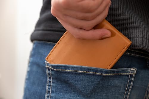 Personalized-Photo-Leather-Wallet-for-Men-Custom-Picture-Engraved-Genuine-Leather-Bifold-RFID-Wallet-Birthday-Anniversary-Christmas-Gift-for-Husband-Boyfriend-Groomsmen-Dad-Light-Brown