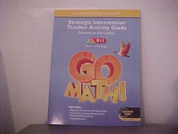 Paperback Go Math!: Strategic Intervention Teacher Activity Guide, Response To Intervention, RtI Tier 2, Grade 4 Book