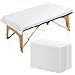 25PCS 84x35in Disposable Fitted Massage Table Sheets with Elastic, Breathable Disposable Massage Table Cover, Non Woven Fabric Spa Bed Covers, Single Use for Beauty Salon Wax Tattoo Facial Lash Bed