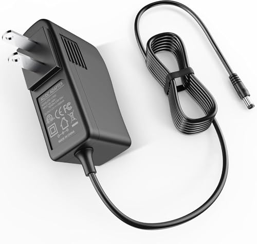 12V Charger for Bullseye Tire Inflator Air Compressor Compatible with EMSON 1745 9475 2441 Bullseye Pro Tire Inflator Portable Air Compressor, Car Tire Inflator Portable 12V AC Charger Adapter