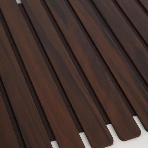 Image of HOME 360 Modern Slat Table Runner | Decorative Finish MDF Slats | 14X72 Inches | Rollable Table Centerpiece for Dining Room, Kitchen | (Darkbrown 3, 14X72 INCH)