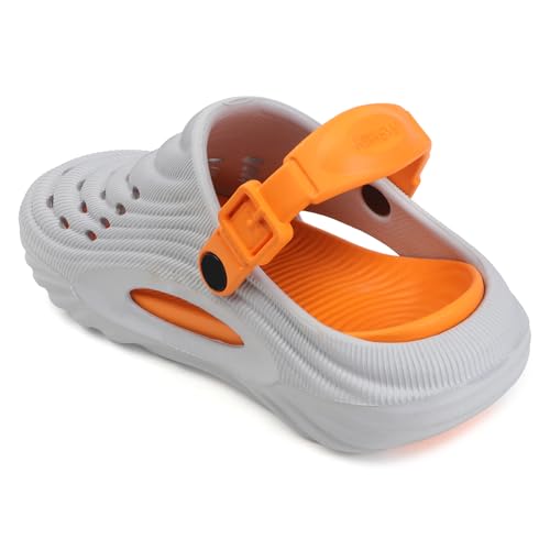 Image of Men's Lightweight EVA Clogs with Adjustable Back Strap | Breathable Anti-Skid Slip-On Sandals | Comfortable Casual Garden Beach Clogs for Indoor Outdoor
