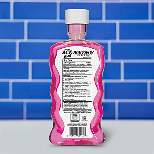 Act Kids Anticavity Fluoride Rinse, Bubble Gum Blowout, 16.9 Fl. Oz. #TOP1