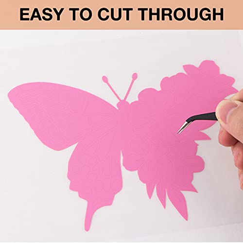 image for HTVRONT Pink Permanent Vinyl, 12