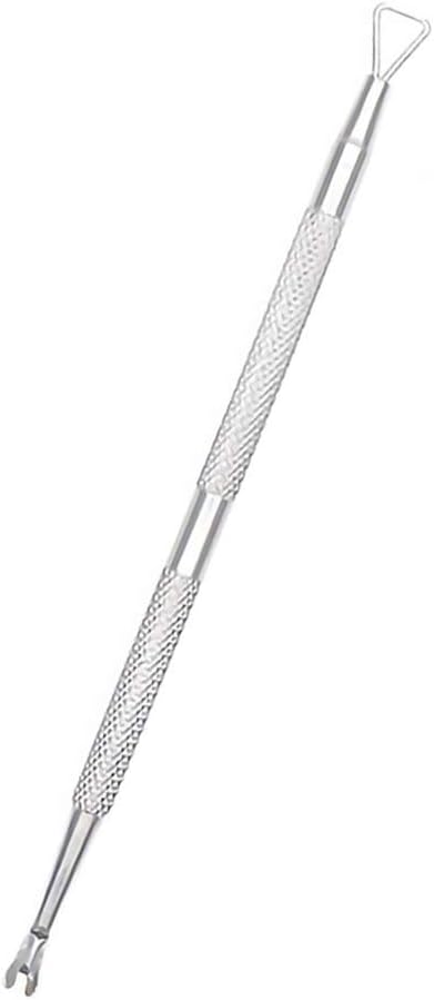 Guangcailun Nail Cuticle Pusher Double End Nail Polish Remover Tool Polish Remover Kit Stainless Steel Manicure Trimmer, XJP04