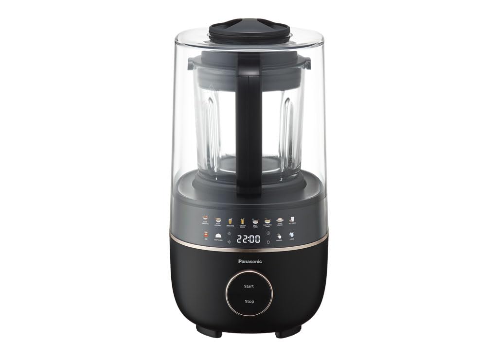 Panasonic MX-HG4401KXE Standmixer 1.2 l 800W Leiser Mixer Heiß & Kalt 9 Programme Schwarz Roségold