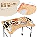 Walker Tray for Folding Walker, Walker Tray Table with Cup Holder, Walker Tray Table, Rolling Walker Tray Portable Multipurpose Bamboo Tray for Eating, Crafts, Laptops Medical Accessories