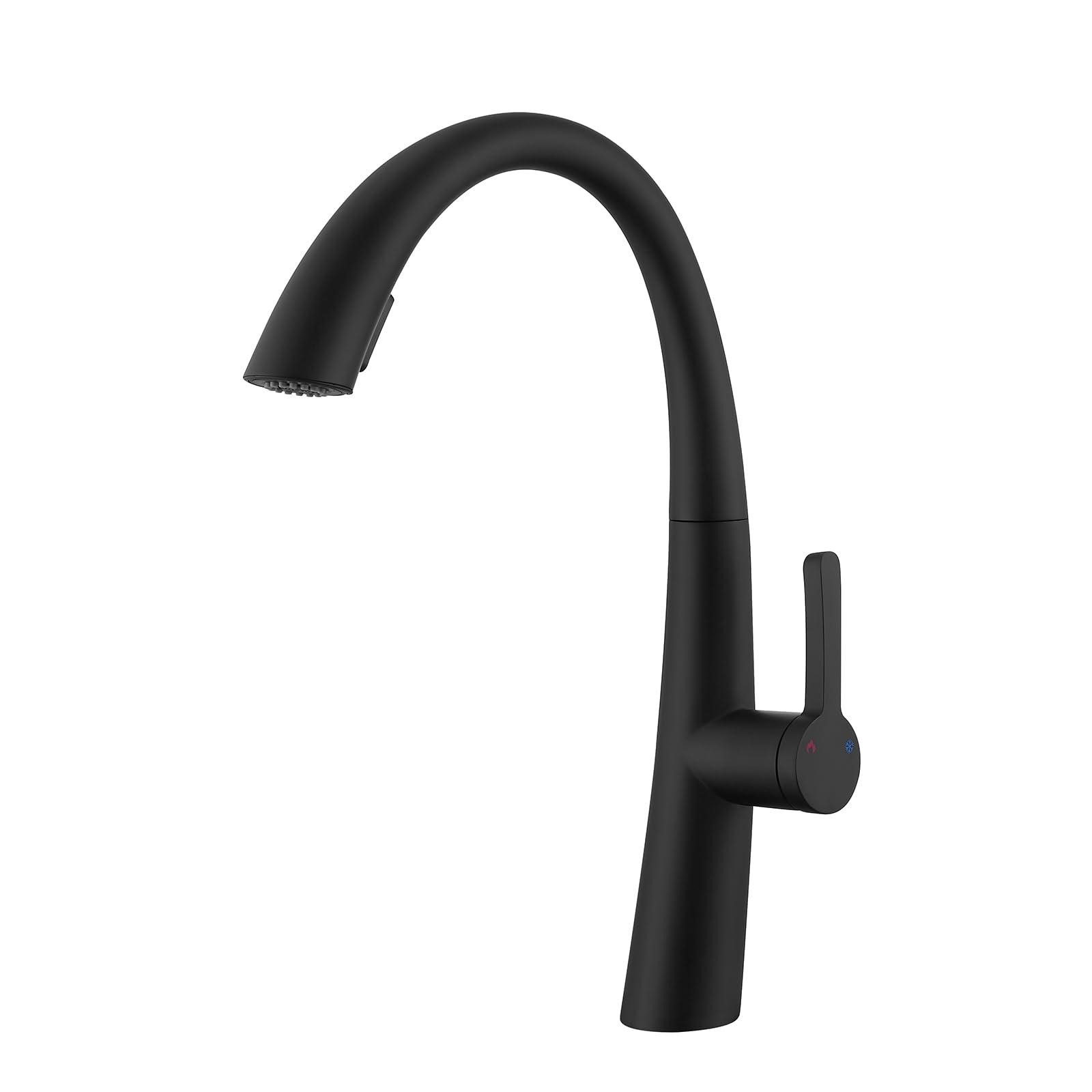 Robinet de cuisine extractible en acier inoxydable anti-éclaboussure