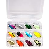 Ampliamente utilizado: este spinner de pesca es perfecto para percas, truchas e incluso barracudas y salmones, agua dulce como estanques, lagos, arroyos, ríos y grandes embalses, y agua llena de maleza y pasto.