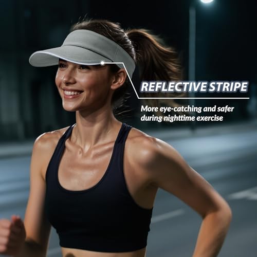 Image of Sukeen Women's Adjustable Fit Runners Lightweight Comfort Performance Visor, Sports Sun Visor One Size Fits Most
