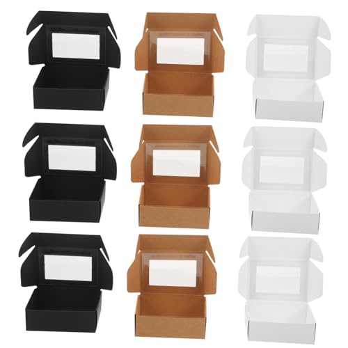 Didiseaon 30pcs Soap Packing Boxes with Clear Window Versatile Soap Storage Wrapping Cases Lightweight and Simple Design for Home Office and Travel Use