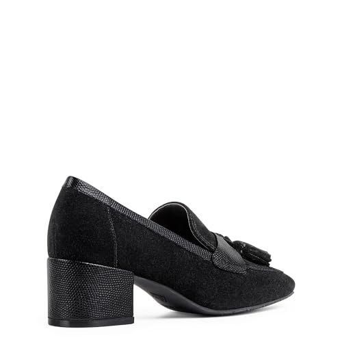 Image of Donald Pliner Women's Kressida Dress Loafers, 2 inch Block Heels for Women, Slip-On Heels for Women