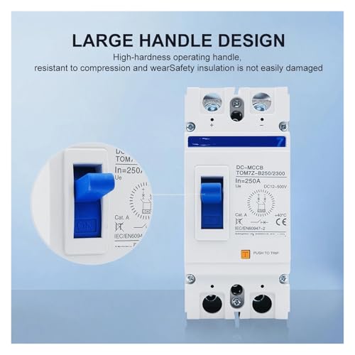 Disjoncteur solaire boîtier moulé 500V DC haute durabilité - 3