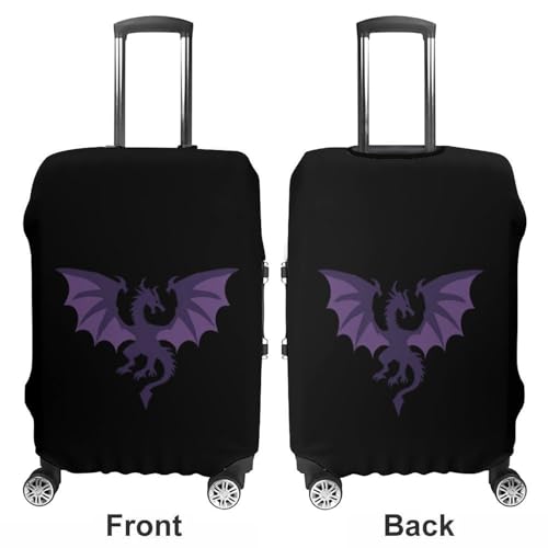 Dragon Logo Funny Travel Luggage Cover Baggage Suitcase Cover Protector Skins 19-32 Inch3