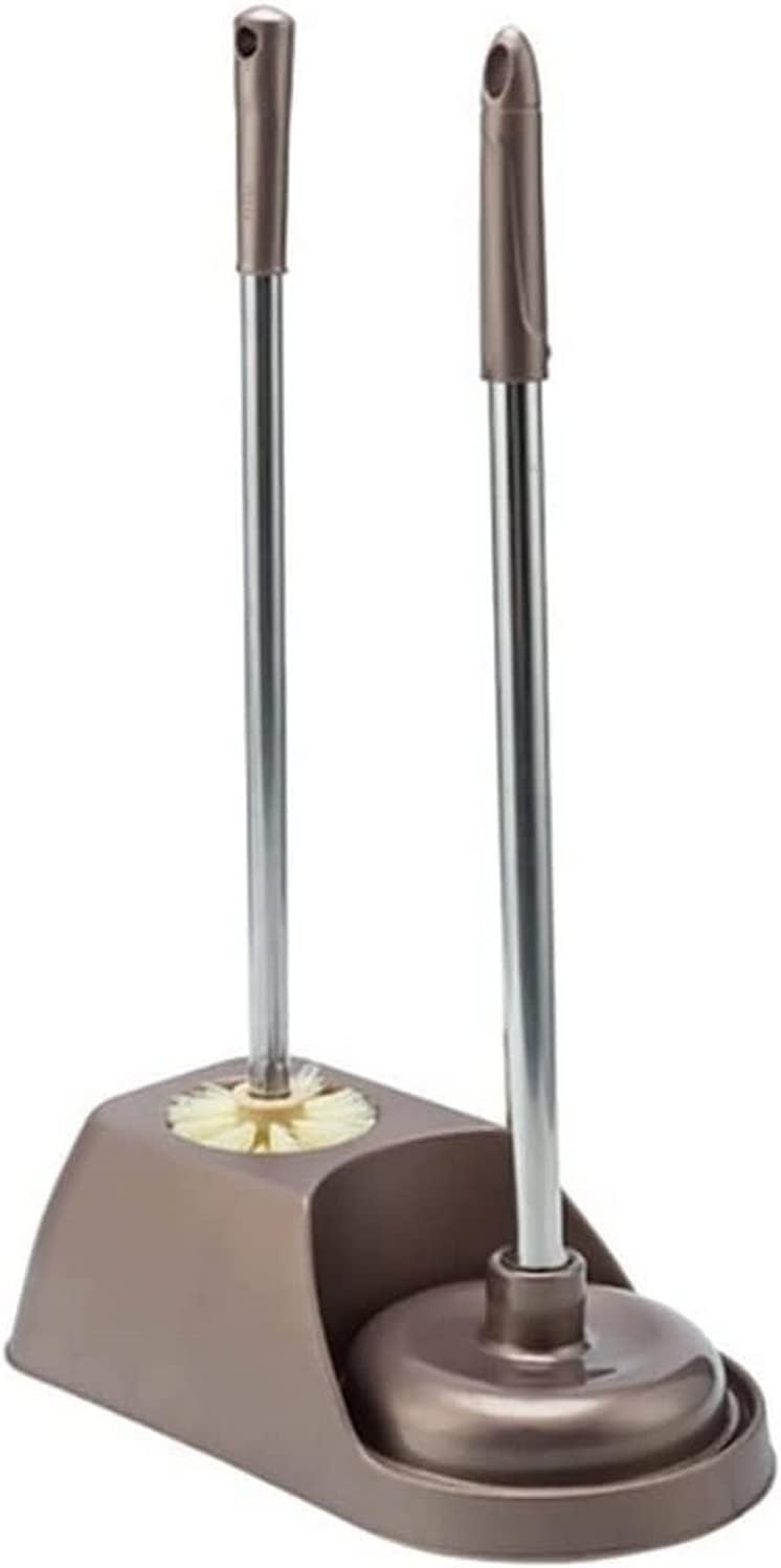 Toilet Brush and Holder Set, Toilet Brush Freestanding Plastic Toilet Bowl Brush