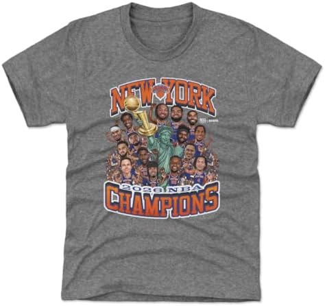 500 LEVEL NBA New York Knicks NBA Finals 2026 Champions Caricature Kids T-Shirt image 5