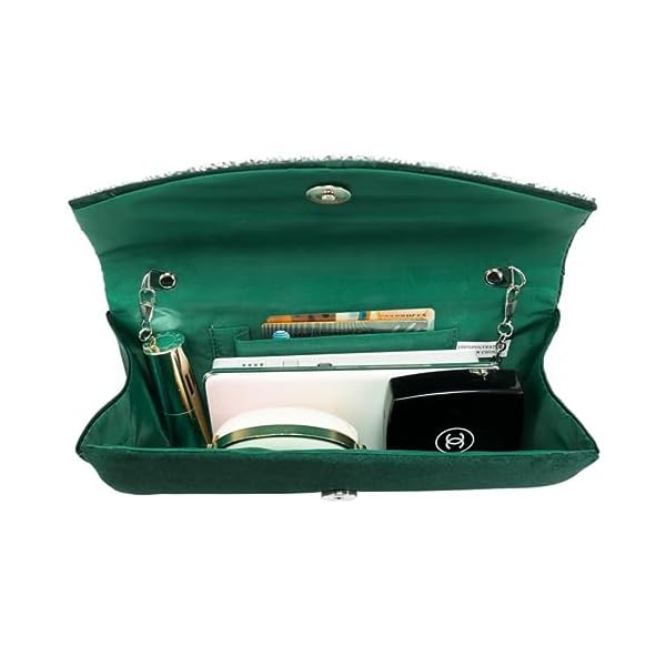 Dasein Clutch Purses for Women Evening Bags Formal Clutches with Rhinestones for Wedding Party Prom Dressy Purse - Image 6