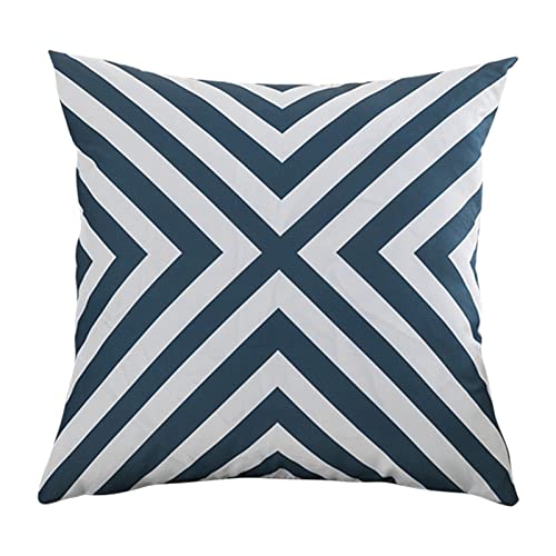 Consejos y reviews para comprar Cojines Decorativos para Patio de esta semana. 37 Fundas Decorativas para Cojines geométricos - Fundas de Almohada Decorativas geométricas de Rayas Modernas,Funda de cojín de 18.0 x 18.0 in, Funda de Almohada para Patio,...