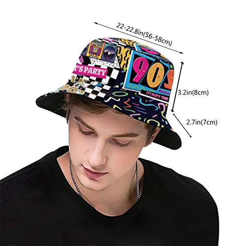 Funny Retro 80S 90S Bucket Hat Packable Summer Sun Hats Outdoor Fisherman Cap For Unisex Women Men Teens (2 Packs) #TOP4