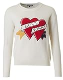 h&m pullover kleid  Tommy Hilfiger Damen BIBI Statement SWTR Pullover, Weiß (Snow White 118), 38 (Herstellergröße: M)