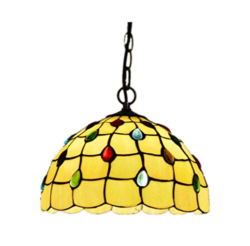 Vitrail en dôme vintage suspension 12 pouces luminaire art YRYRYW