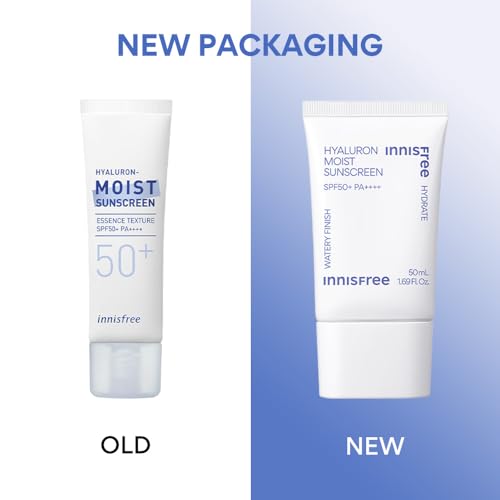 Image of Innisfree Hyaluronic Moist Sunscreen SPF50+ PA++++ - Korean Sunscreen with UV Protection, No White Cast, Hydrating & Moisturizing, Suitable for All Skin Types, Lightweight & Non-Greasy Formula