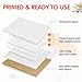 FIXSMITH Canvas for Painting, 8x10 Inch Canvas Boards, Super Value 30 Pack White Blank Canvas Panels, 100% Cotton Primed, Painting Art Supplies for Professionals, Hobby Painters, Students & Kids