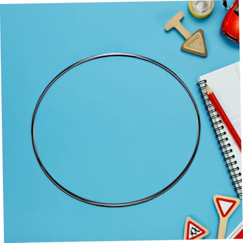 Aro de tambor de goma negro BESPORTBLE para percusión: hardware para batería que mejora el sonido y el rendimiento, ideal para músicos profesionales y entusiastas miniatura 4