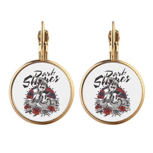 Boucles d'oreilles clip cobra pendantes pour oreilles non percées