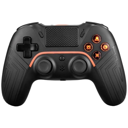 DELTACO GAMING Wireless PS4 & PC Controller Manette Playstation 4, PC, Android, iOS Noir
