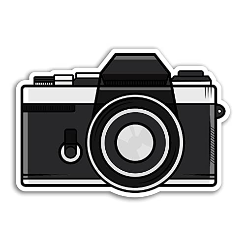 2 x 10cm Wide Retro Film Camera Vinyl Stickers - Photography Vintage Sticker #29947