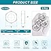 PATIKIL M18x1x8mm Steel Hex Nuts, 6Pcs Metric Fine Thread Carbon Steel Zinc Plated Finished Hardware Screw Nuts Fasteners for Machinery Manufacturing, Industrial Use, 24mm Width