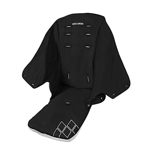 Maclaren Asiento Techno XT, Asiento Reemplazable y lavable a máquina que se adapta a los Buggies Techno XT, Negro/ Plateado