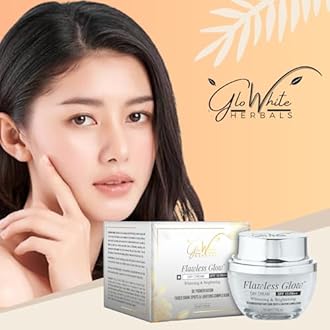 Flawless Glow Brightening Day Cream SPF 15PA+++ - Diminishes Dark Spots, Enhances Texture, Hydrates for Youthful Radiance - Enriched with Glycolic Acid, Niacinamide, Vitamin C, Glutathione - Unisex - All Skin Types - 50g