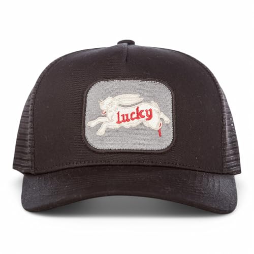 Lucky Brand Trucker Hat  Snapback  Adjustable  Mesh Back  Retro  Baseball Cap...